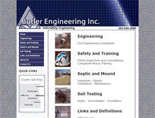 Tablet Screenshot of butlerengr.com